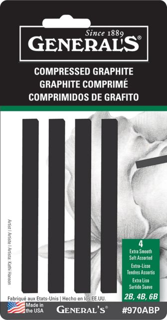 GRPHTE ART STICKS AST(4/CD)(12