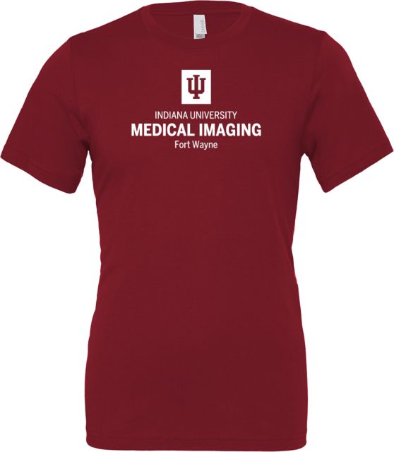 Indiana Bella + Canvas Jersey Cotton T Shirt Indiana University Medical Imaging Fort Wayne Stacked - ONLINE ONLY