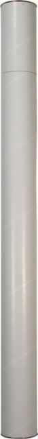 Mailing Tube White Laminated 3X37